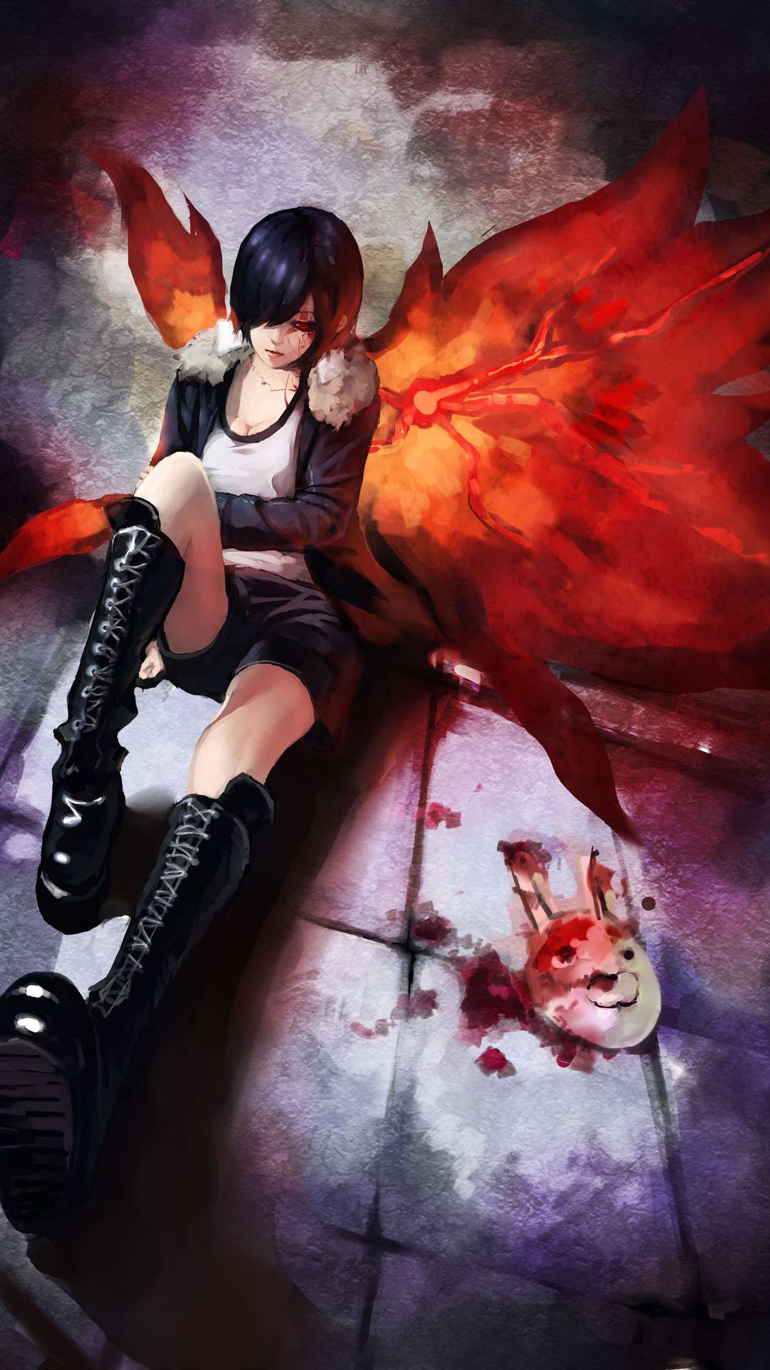 Wallpaper Id 342067 Anime Tokyo Ghoul Phone Wallpaper Touka Kirishima Ayato Kirishima 